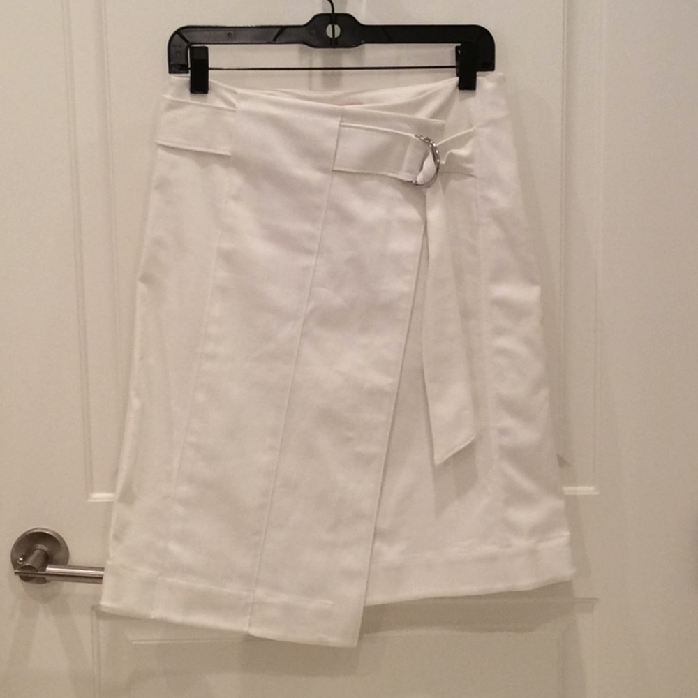 NWT Tory Burch Denise Faux-Wrap Denim Denise Skirt - Picture 4 of 7